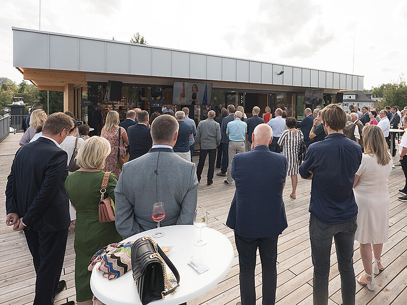 Eröffnung der neuen World of Windhager: Eröffnung auf der Dachterrasse der WOW