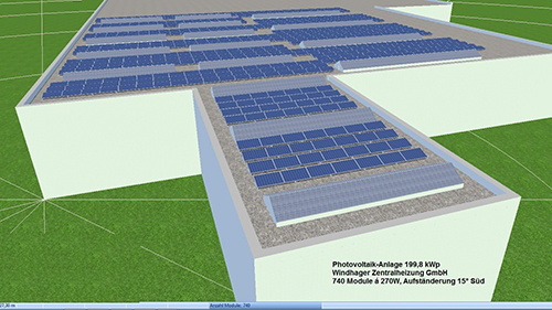 Windhager Werk Photovoltaik